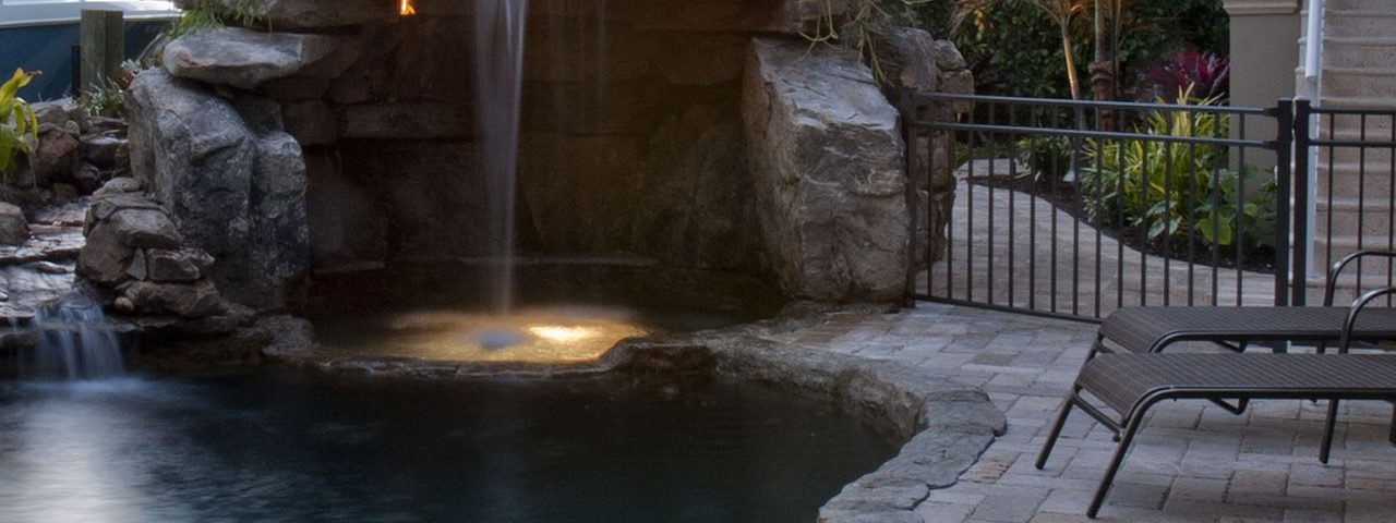 Natural Stone Grotto Waterfall