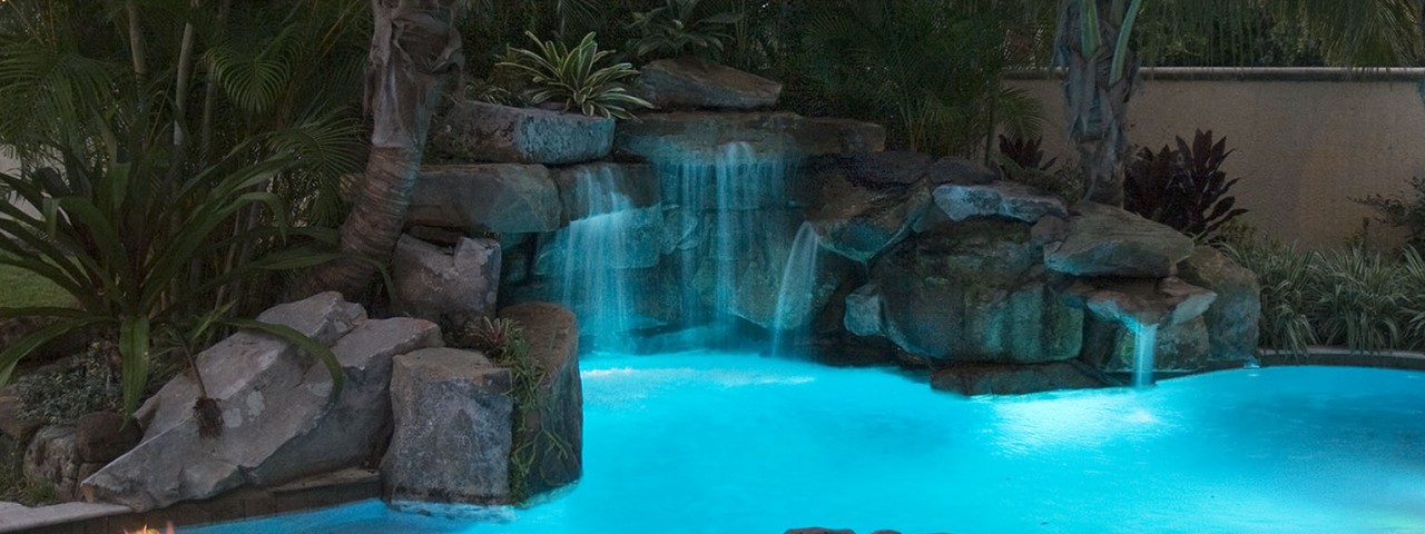 Image of Lagoon Pool with Spa, Grotto Waterfall, and Fire Pit