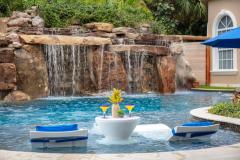 Lucas Lagoons Sun Shelf with Loungers and  Grotto