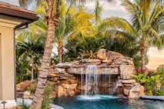 Tropical Lucas Lagoons Sun Shelf with Loungers and  Grotto