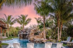 Tropical Lucas Lagoons Sun Shelf with Loungers and  Grotto