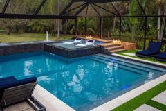 Lucas Lagoons Modern Sun Shelf with Loungers 