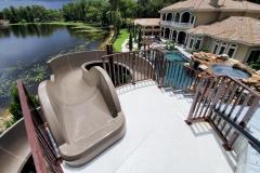 Waterslide entrance  on the Mild to Wild Pool