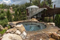 Waterpark style slide  on the Mild to Wild Pool