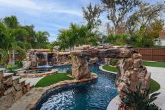 Signature Series Insane Pool with massive grotto and rain curtain 